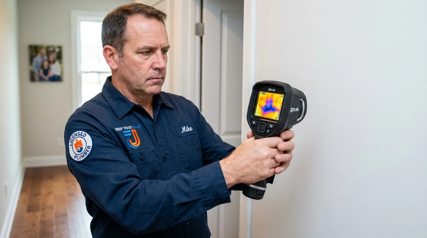 Thermal imaging leak detection by Johns Plumbing LLC in Burke
